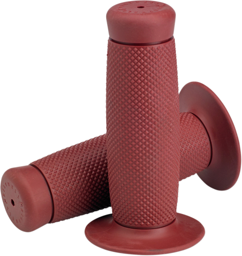 Biltwell Inc. - Biltwell Inc. 7/8in. Renegade TPV Grip - Oxblood - 6704-0378