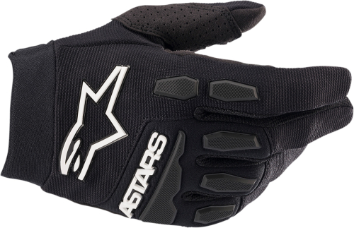 Alpinestars - Alpinestars Full Bore Youth Gloves - 3543622-10-2XS - Black/White - 2XS