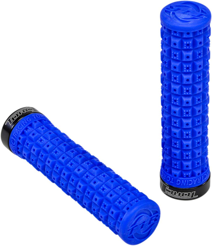 TORC1 Racing - TORC1 Racing Defy Lock-On Grips - Blue/Black - 2750-0302