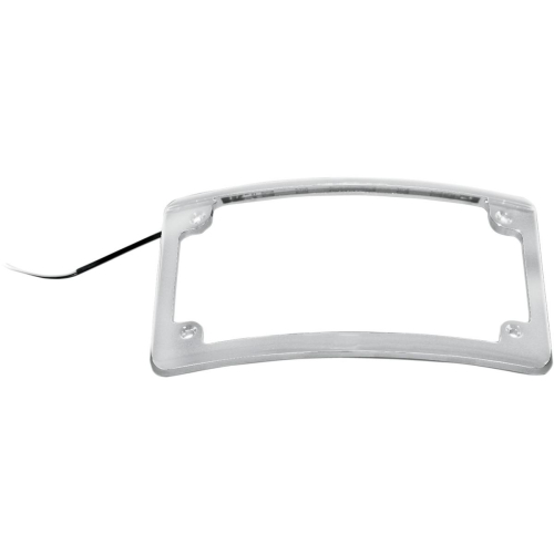 Custom Dynamics - Custom Dynamics Radius LED License Plate Frame - Chrome - LPF-RAD-C-LP