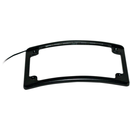 Custom Dynamics - Custom Dynamics Radius LED License Plate Frame - Black - LPF-RAD-B-LP