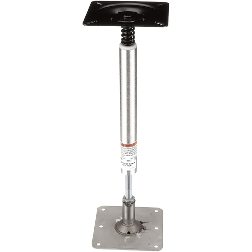 Attwood Marine - Attwood SWIVL-EZE Lock&#39;N-Pin 3/4" Pedestal Kit 13" Post 7" x 7" Stainless Steel Base Plate Threaded