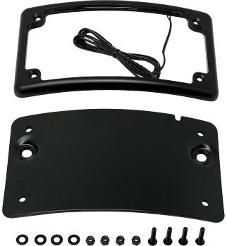 Kodlin - Kodlin Curved License Plate - Black - KUS20200