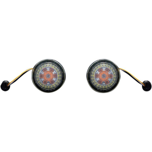 Custom Dynamics - Custom Dynamics Probeam Dynamic Ringz Turn Signals with Smoke Lenses - PB-AW-1157