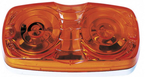 Peterson Manufacturing - Peterson Manufacturing Replacement Lens for Double Bulls-Eye Clearance/Side Marker Lights - Amber - V138-15A