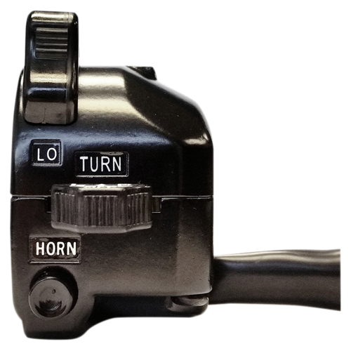 K&S Technologies - K&S Technologies Vintage Style Turn Signal Switch and Horn Button - Matte Black - 12-0042B