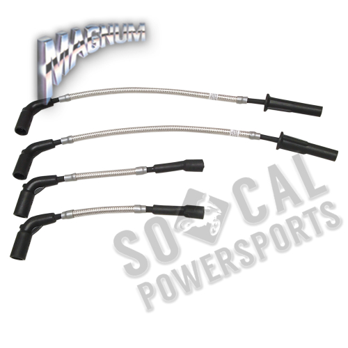 Magnum - Magnum Braided Spark Plug Wires - Polished Stainless - 3047S