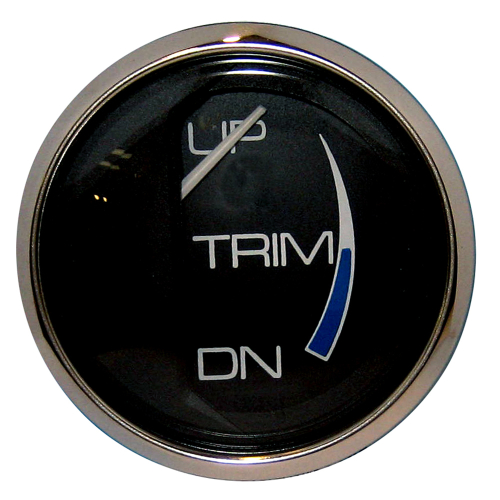 Faria Beede Instruments - Faria Chesapeake Black 2" Trim Gauge (Mercury / Mariner / Mercruiser / Volvo DP / Yamaha &#39;01 and newer)