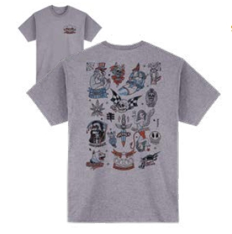 Icon - Icon Stick-N-Poke T-Shirt - 3030-22901 - Ash Heather - Small