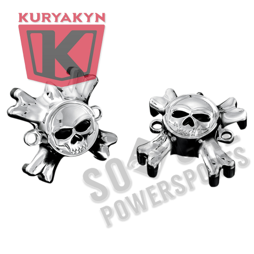 Kuryakyn - Kuryakyn Zombie Grip Emblems with Throttle Boss - 6278
