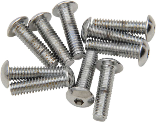 Drag Specialties - Drag Specialties Button-Head Bolts - 8-32 x 1/2in. - MPB261
