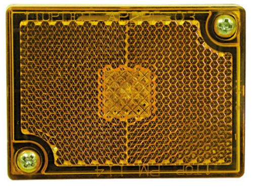 Peterson Manufacturing - Peterson Manufacturing Replacement Lens for Clearance/Side Marker Light w/Reflex - Amber - 114-15A