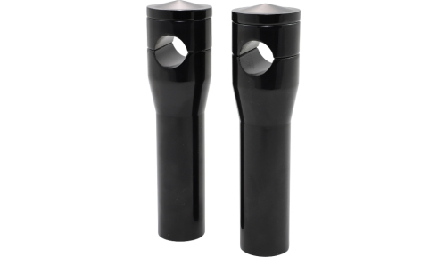 Accutronix - Accutronix Custom Risers for Standard Triple Trees - 6in. - Black - HR1356-B