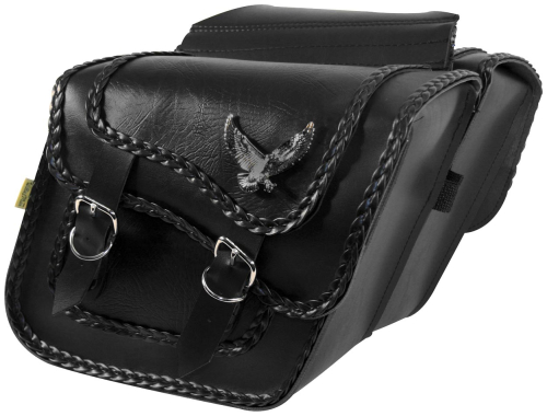 Willie & Max - Willie & Max Black Magic Compact Slant & Super Slant Saddlebags - Slant - SB708-05