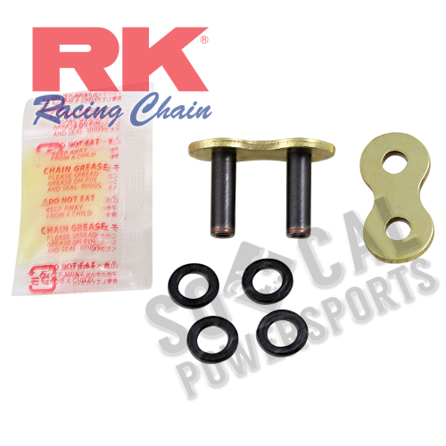 RK - RK Rivet Connecting Link for 520 Max-X Chain - Gold - 520MAXX-RL-G