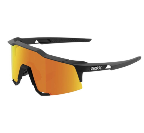 100% - 100% Speedcraft Sunglasses - 61001-412-01 - Black / Red Lens - OSFM