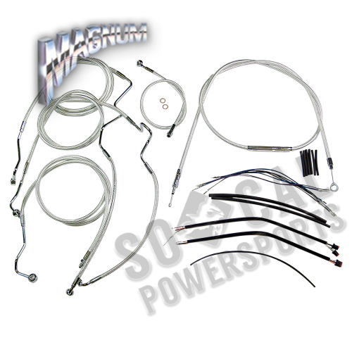 Magnum - Magnum Sterling Chromite II Handlebar Installation Kit for 15-17in. Ape - 387482