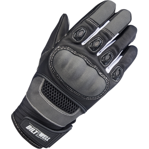 Biltwell Inc. - Biltwell Inc. Bridgeport Gloves - 1509-1101-301 - Gray/Black - X-Small