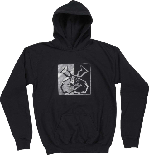 Moose Racing - Moose Racing Agroid Split Personality Youth Hoody - 3052-0675 - Black - Large