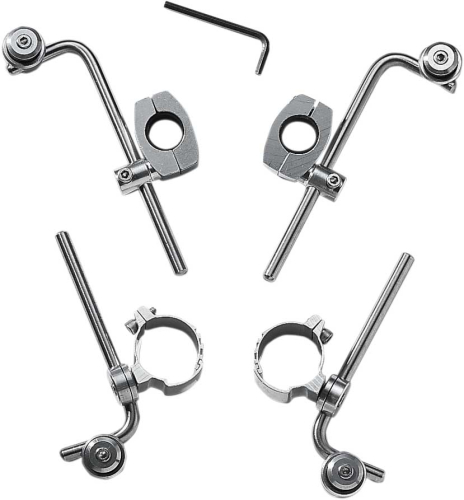 Memphis Shades - Memphis Shades Replacement Mounting Hardware Kit for Bladerunner, Malibu Windshields - MEM9903