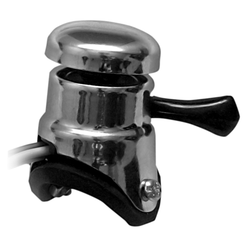 Emgo - Emgo Lucas Replica Horn/Hi-Low Beam Switch - Gray wire harness w/ 2 Screws to Fasten Switch to Handlebar - 46-68740