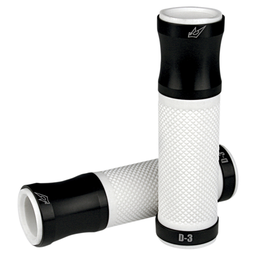 Driven Racing - Driven Racing D3 Grips - Black/White - D3BK/WT