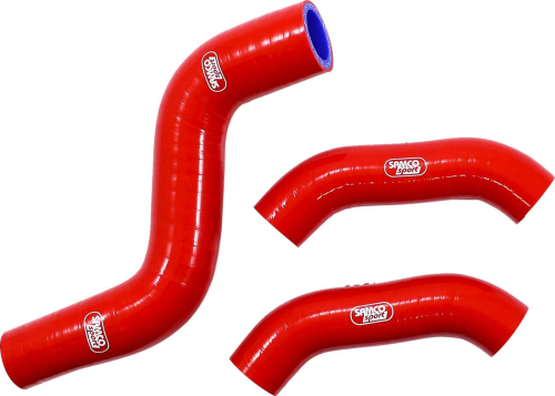 Moose Racing - Moose Racing Race Fit Radiator Hose Kit without Clamps - Red - KTM-108 RD