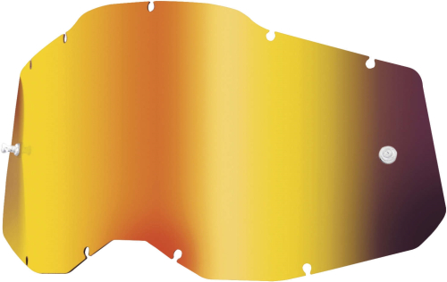 100% - 100% Replacement Lens for Adult Racecraft 2/Accuri 2/Stratus 2 Goggles - Red Mirror - 51008-251-01