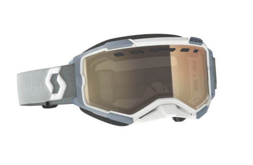 Scott USA - Scott USA Fury Snow Cross Light Sensitive Google - 278604-1039245 - White / Bronze Chrome Lens - OSFM