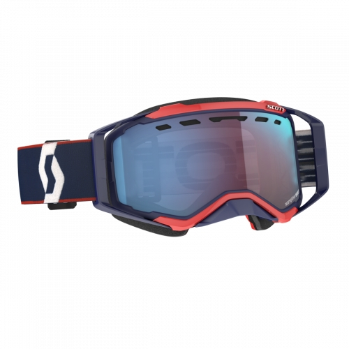 Scott USA - Scott USA Prospect Snow Cross Goggles - 272846-6667347 - Blue/Red / Blue Chrome Lens - OSFM