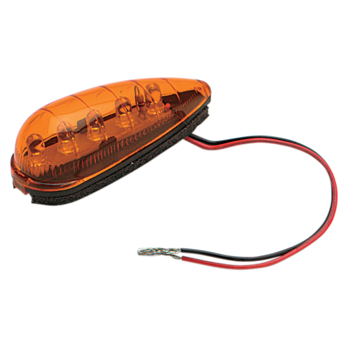 K&S Technologies - K&S Technologies Teardrop Marker Lights - Amber - LED - 25-8900