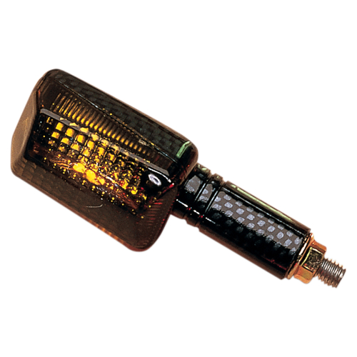 K&S Technologies - K&S Technologies Long-Stem Mini-Stalk Marker Lights - Carbon with Smoke Lens - 25-8136