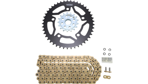 Vortex - Vortex SSCS Super Street 520 Street Conversion Chain and Sprocket Kit - Gold - CKG7618
