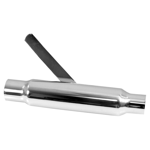 Emgo - Emgo Shorty Universal Muffler - Chrome - 80-03310