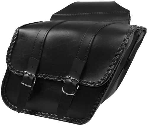 Willie & Max - Willie & Max Compact Braided Slant Saddlebag - SB707B-05