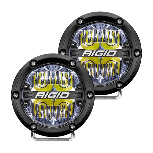 RIGID Industries - RIGID Industries 360-Series 4" LED Off-Road Fog Light Drive Beam w/White Backlight - Black Housing