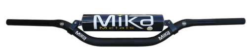 Mika Metals - Mika Metals 1 1/8in. Oversize Handlebar - YZ/Reed Bend - Black Pad - MK-11-YZ-BLACK