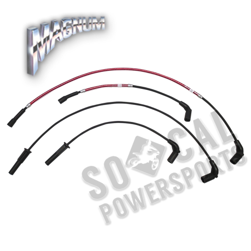 Magnum - Magnum Braided Spark Plug Wires - Red - 3046T