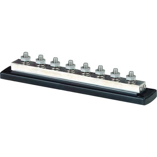 Blue Sea Systems - Blue Sea 2107 PowerBar 600AMP Cable Connector - 8 x 3/8" 16 Stud Terminal