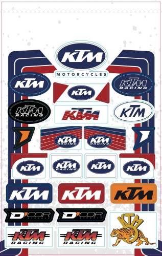 DCOR - DCOR Decal Sheet - KTM Retro - 40-30-103