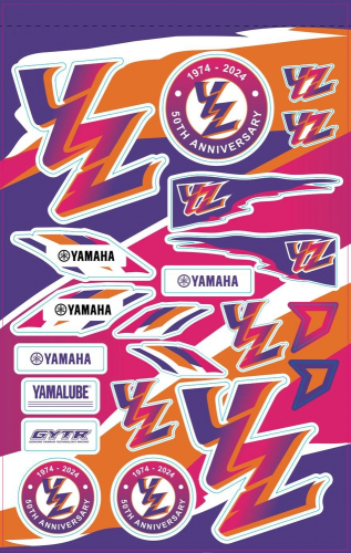 DCOR - DCOR Decal Sheet - Yamaha Retro - 40-50-103