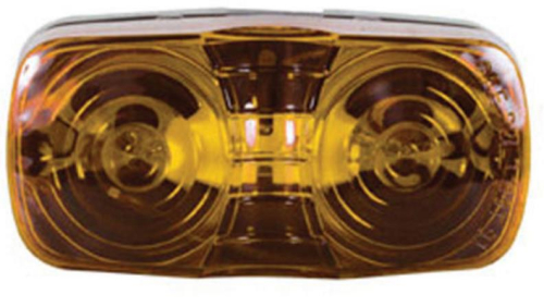 Optronics Inc - Optronics Inc Double Bullseye Marker/Clearance Lights - Amber - MC42AS