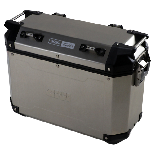 GIVI - GIVI Outback Series 37L Aluminum Side Case - Right - Silver - OBKN37ARA