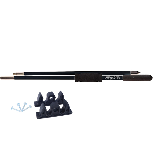 Panther Products - Panther 8&#39; King Pin Anchor Pole - 2-Piece - Black
