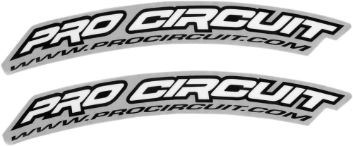 Pro Circuit - Pro Circuit .Com Fender Stickers - White - DC0010