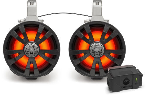ECOXGEAR - ECOXGEAR 2-Pack Tower Speakers 3 - 8in. - Black - SEI-ETBAT7701
