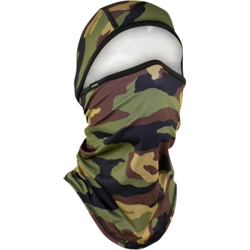 Zan Headgear - Zan Headgear SportFlex Series Convertible Balaclava - WB4L118 - Woodland Camo - OSFM