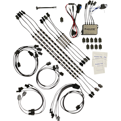 Custom Dynamics - Custom Dynamics ProGlow Color Changing LED Accent Light Complete Kit - PG-ENG-G-KIT