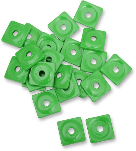 Woodys - Woodys Square Digger Aluminum Support Plates - 5/16in. - Green (48pk.) - ASW2-3780-48