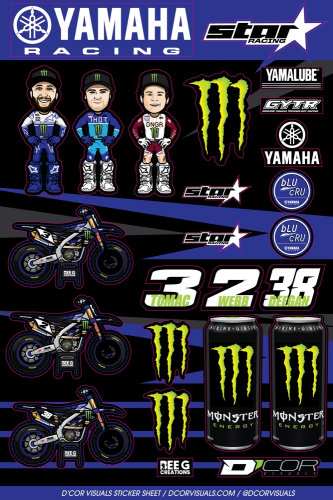 DCOR - DCOR Decal Sheet - MEY Team Decal - 40-50-118